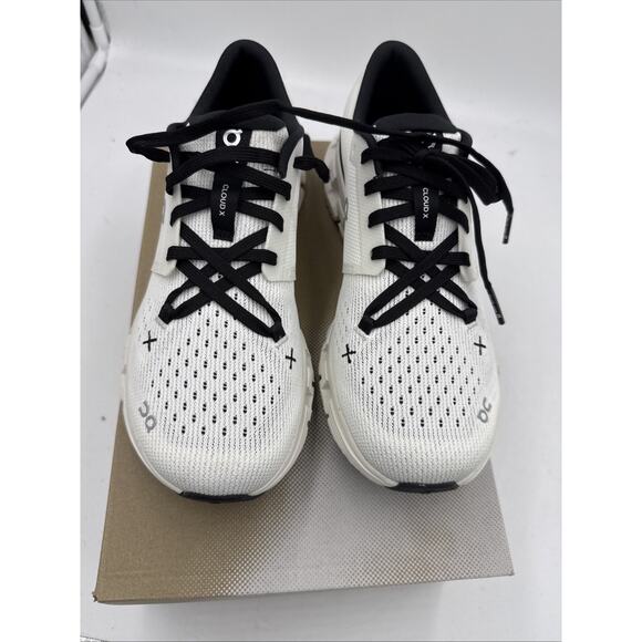 Size 7.5 - ON Cloud X 4 Ivory Black W - Picture 1 of 9